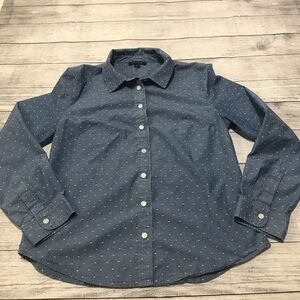 Tommy Hilfiger Chambray & White Embroider Button…